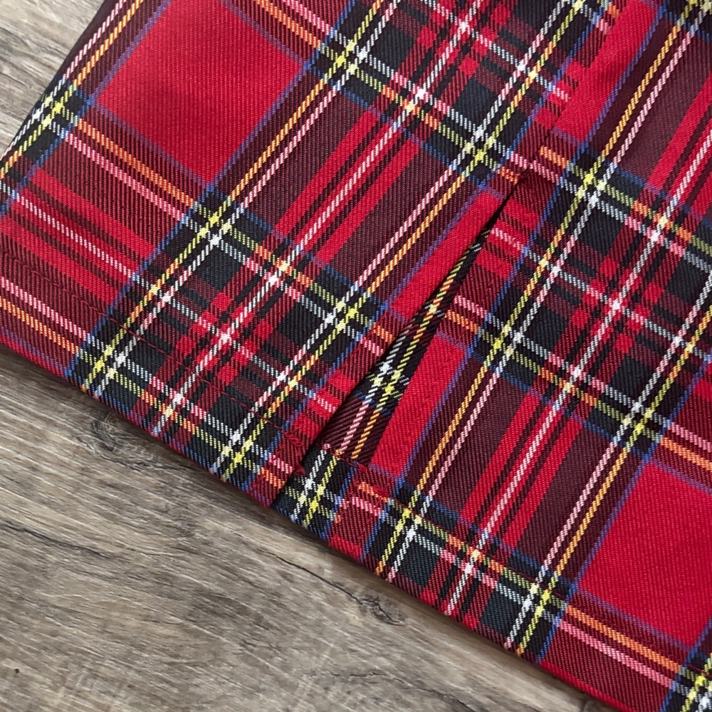 Plaid Red Mini Skirt - Picture 5 of 9
